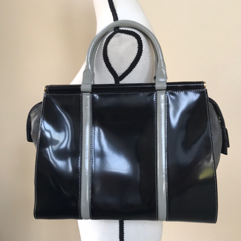 Gorgeous IACUCCI Italian Patent Leather Satchel